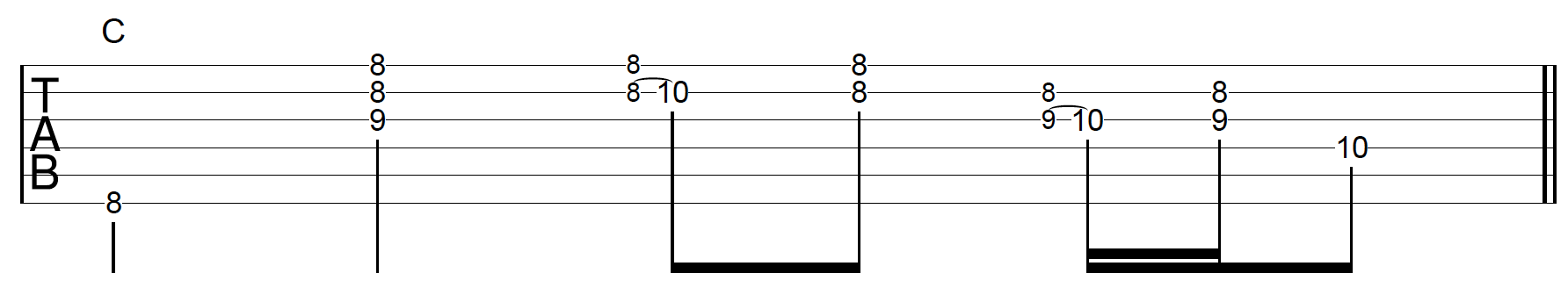 Rhythm Guitar Chord Fill 5