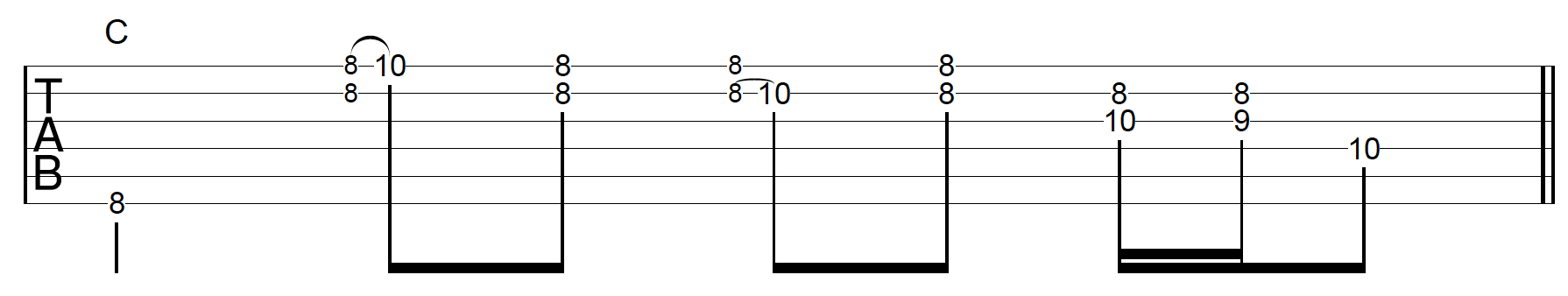 Rhythm Guitar Chord Fill 6