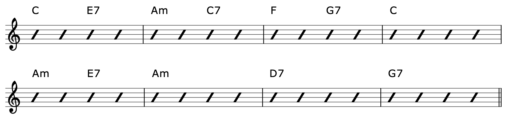 Secondary Dominant Chord Progression 6