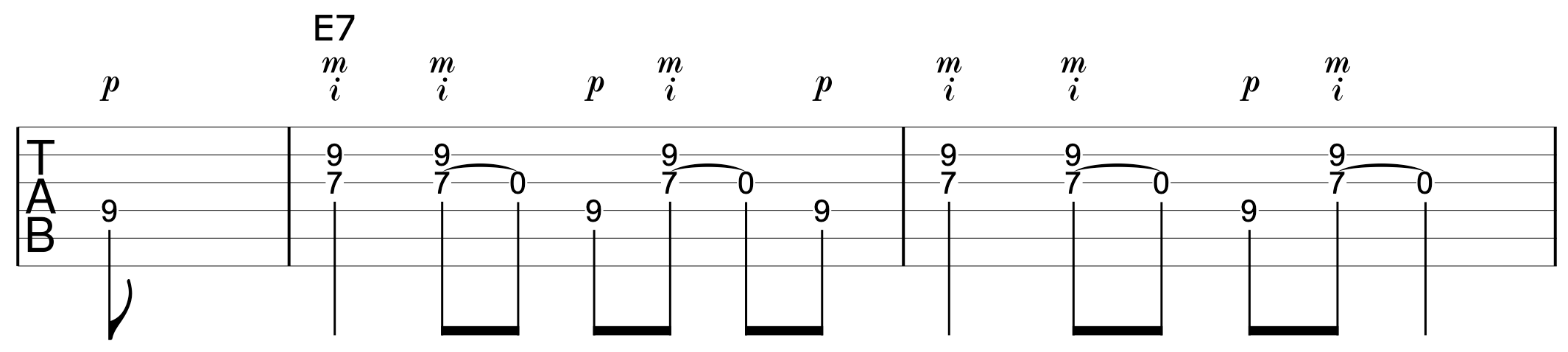 Travis Picking Guitar Riff 1