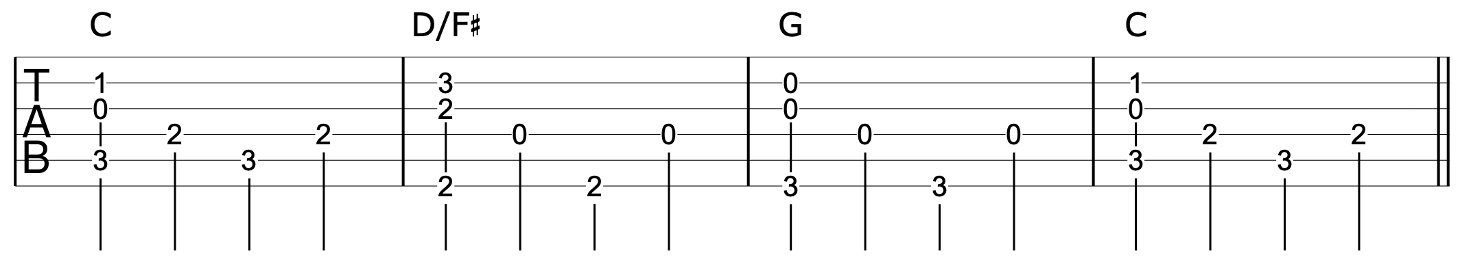 Travis Picking Harmony Chords 1