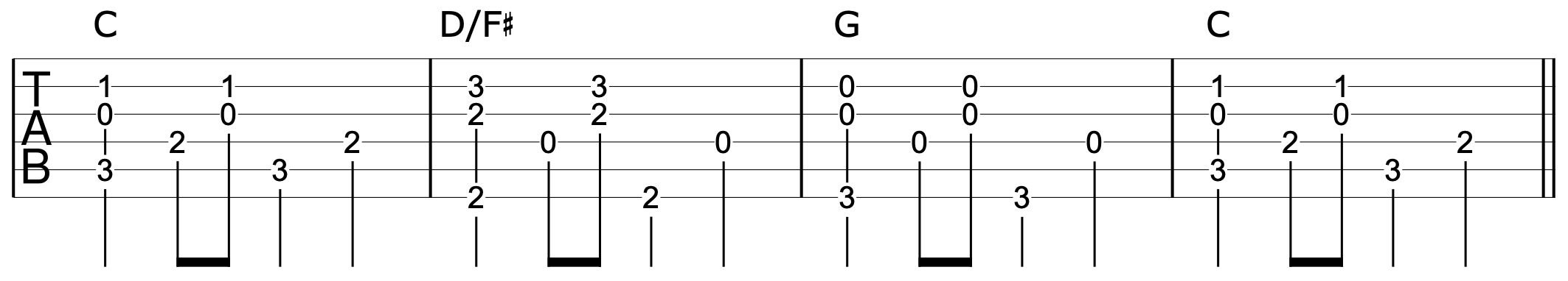 Travis Picking Harmony Chords 2