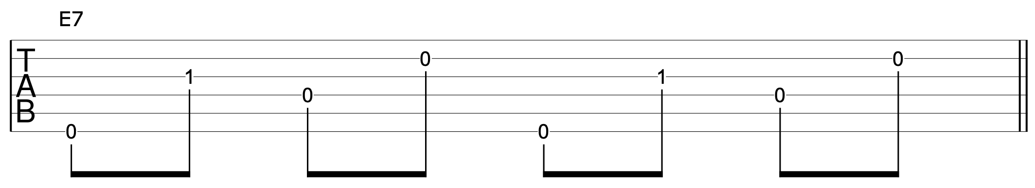 Travis Picking Pattern 1