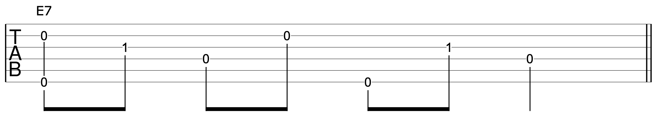 Travis Picking Pattern 4