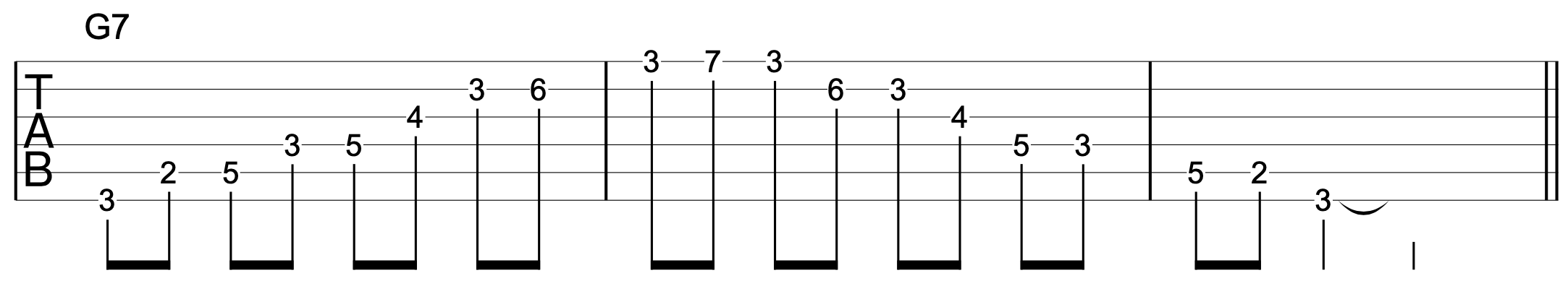 Tritone Substitution Arpeggio G7 Exercise