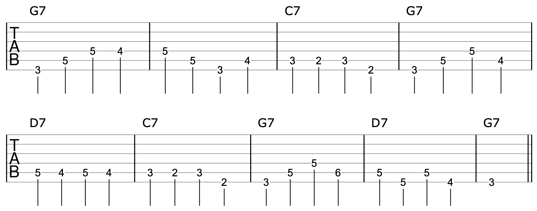 Walking Bass Lines Guitar 2