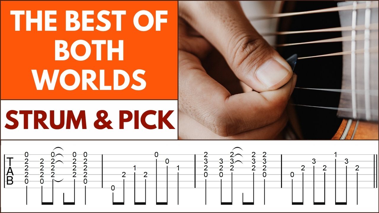 Combining Strumming And Picking Guitar Chords Image