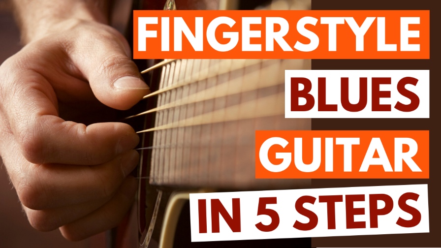 Fingerstyle Blues Guitar Tutorial Image