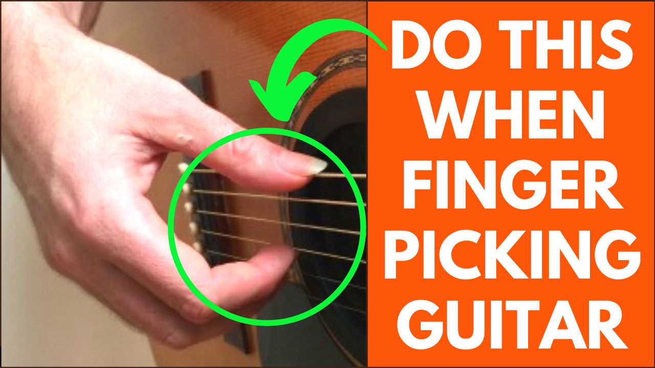 Fingerpicking guitar technique for beginners video page image