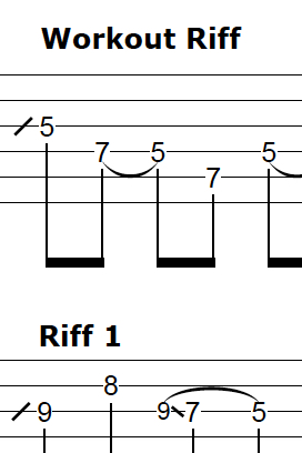 Guitar Riff Workout Part 2 Pic