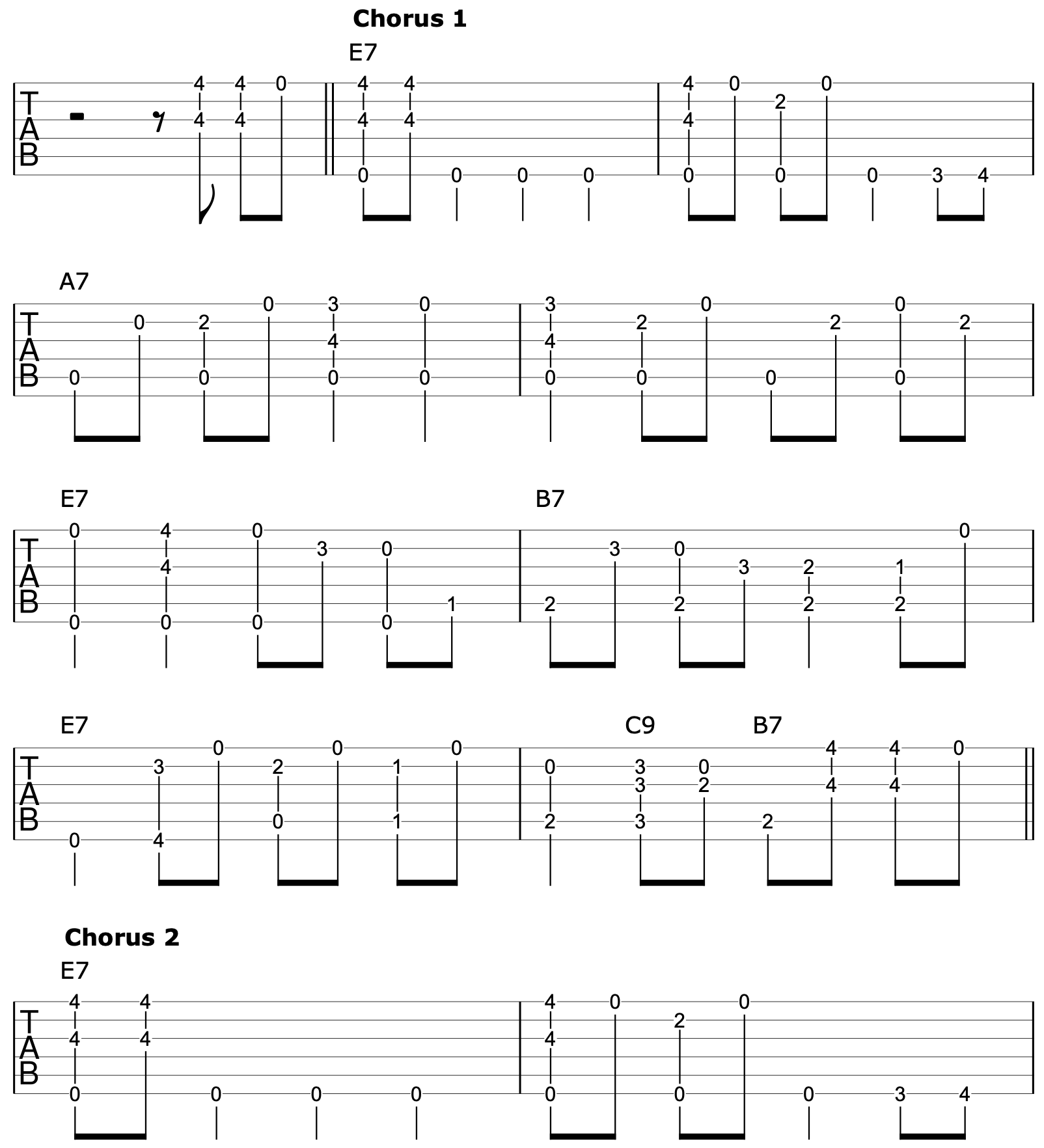 Solo Fingerstyle Blues Guitar 1