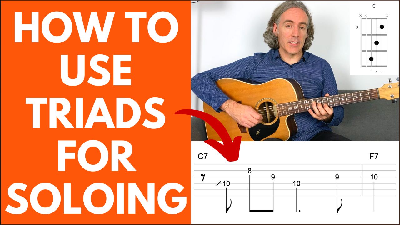 Lead Guitar Playing Triad Chord Shapes